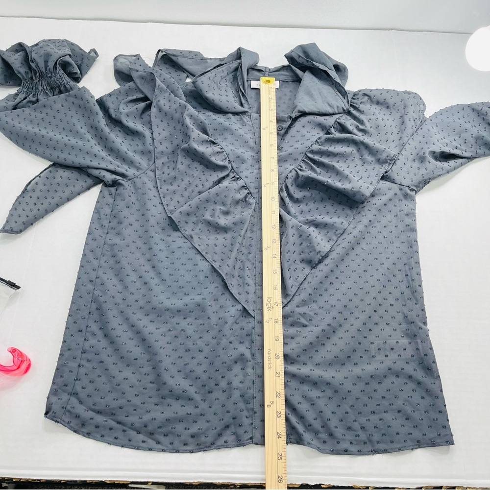 Topshop Ruffle Blouse - Picture 7 of 15